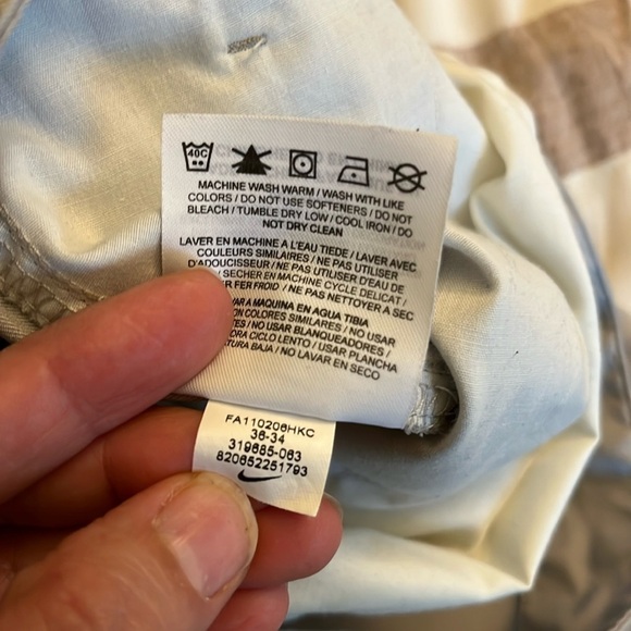 Men's  Chino Golf Trousers, Grayish Beige, size 36, 32 Length - Picture 9 of 13